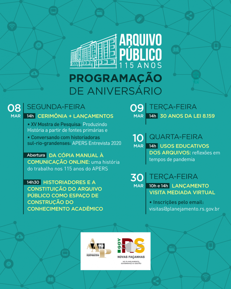 programação completa 115 anos APERS
