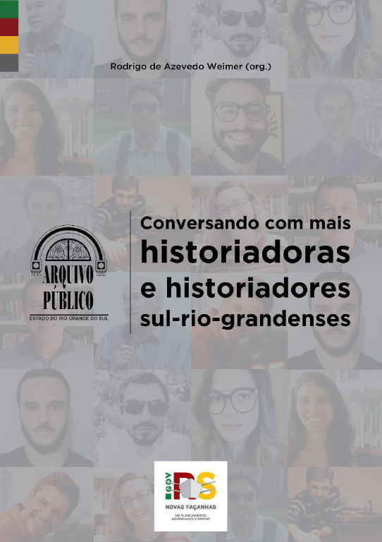 Capa da publicação "Conversando com mais historiadoras e historiadores sul-rio-grandenses"