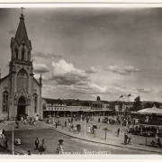 Fotografia Preto e branco, antiga,  da Igreja Nossa Senhora dos Navegantes