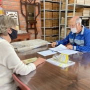 Pesquisadores na Sala de Pesquisa