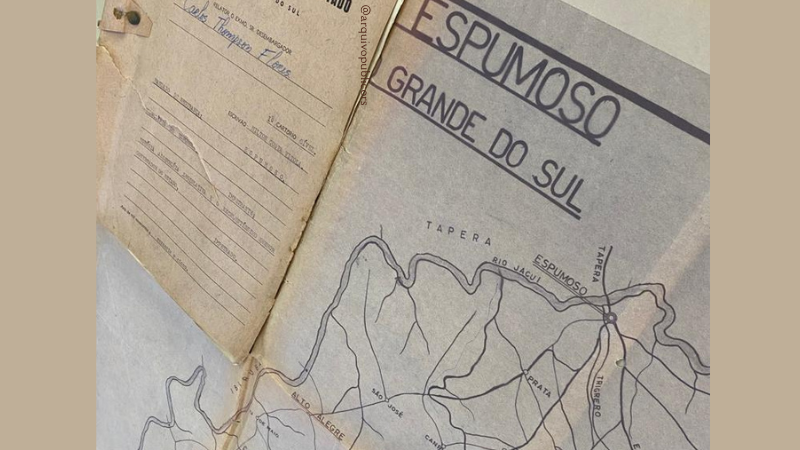 Mapa que compõe o processo judicial do município de Espumoso.