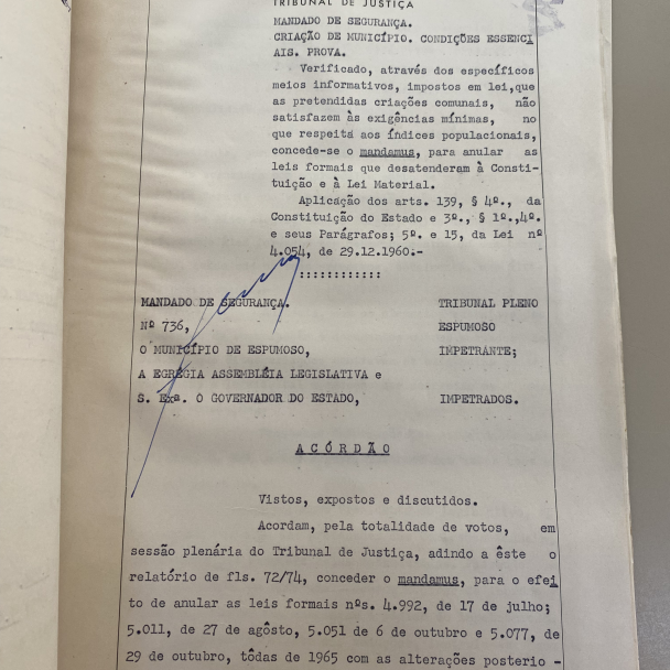 Parecer negativo do Ministério Público