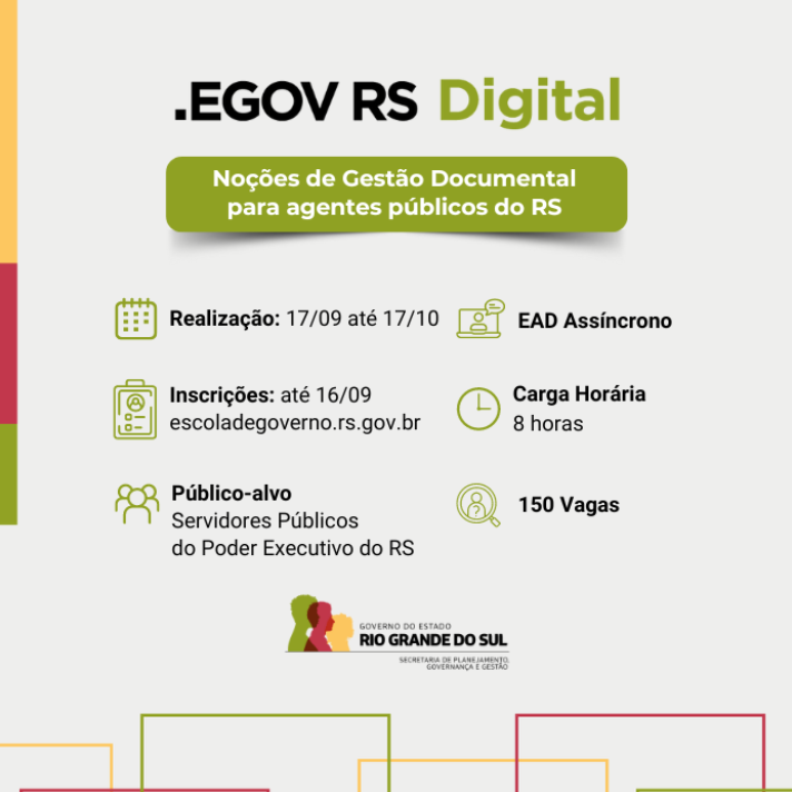 Noções de Gestão Documental para agentes públicos do RS