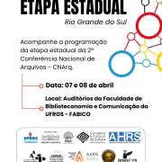 Programação 2ª CNArq - Etapa Estadual RS - Dias 07 e 08/04/2026